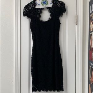 Black lace dress
